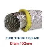 Tubo Flessibile diam. 152 in Alluminio a Doppia Parete Coibentato 10 mt 