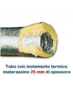 Tubo Flessibile diam. 160 in Alluminio a Doppia Parete Coibentato 10 mt