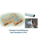 Tubo Flessibile diam.102 PVC Estensibile a 10 mt per Condizionamento e Ventilazione