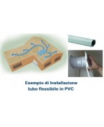 Tubo Flessibile diam. 229 PVC Estensibile a 10 mt per Condizionamento e Ventilazione