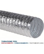 Tubo Flessibile diam.127 in Alluminio Semplice Estensibile 10 mt. per Condizionamento