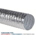 Tubo Flessibile diam.160 in Alluminio Semplice Estensibile 10 mt. per Condizionamento