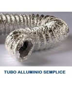 Tubo Flessibile diam.254 in Alluminio Semplice Estensibile 10 mt. per Condizionamento